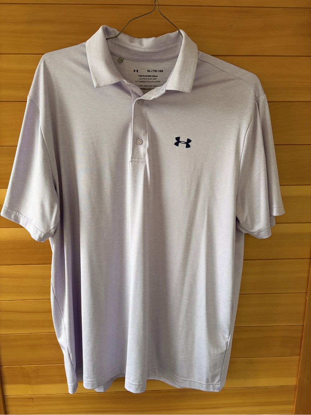 Under Armour Men’s Light Lavender Performance Polo - Embroidered Logo